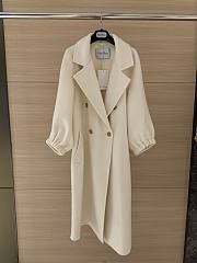 Max Mara zaffo double-breasted long coat with back vent - 2