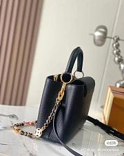 Louis Vuitton Capucines BB Black Gold Chain - 6