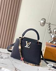 Louis Vuitton Capucines BB Black Gold Chain - 4