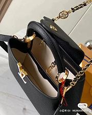 Louis Vuitton Capucines BB Black Gold Chain - 3