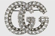 Gucci GG Marmont crystal brooch - 1