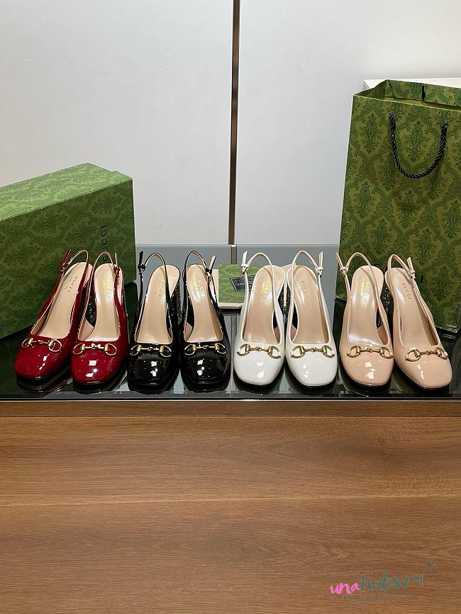 Gucci Horsebit Slingback Heels - 1
