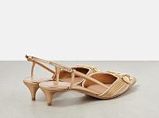 Valentino Garavani VLogo Signature 40 leather slingback pumps - 4