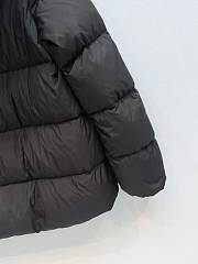 	 Moncler Laichefur Hooded Short Down Jacket Black - 4