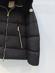 	 Moncler Laichefur Hooded Short Down Jacket Black - 3