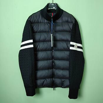 Moncler knitted-panels Puffer Jacket