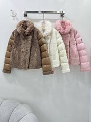 Moncler Turlet Mixed Media Jacket W/ Faux Fur Trim - 1