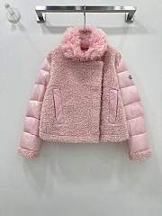 Moncler Turlet Mixed Media Jacket W/ Faux Fur Trim - 4