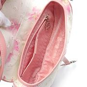 Dior Oblique Canvas Pink Saddle Bag - 4