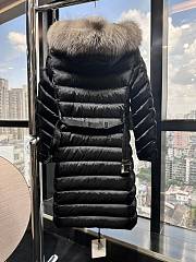 Moncler Leersie Hooded Shearling Long Down Jacket - 6