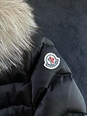 Moncler Leersie Hooded Shearling Long Down Jacket - 4