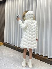 Moncler Fudson White Long Jacket - 4