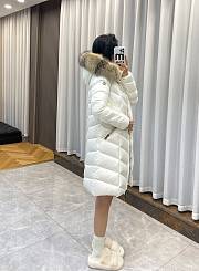 Moncler Fudson White Long Jacket - 3