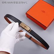 Hermes 18mm black belt - 3