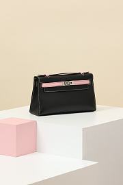 Hermes Kelly Swift Black Bag 22 x7 x13cm - 5