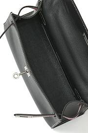 Hermes Kelly Swift Black Bag 22 x7 x13cm - 3