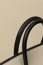 Hermes Birkin Epsom Black & White Bag 25cm - 5