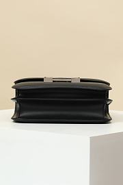 Hermes Constance Mini 19 shoulder bag in Black Monsieur leather with Lizard Palladium hardware - 4