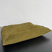 	 Bottega Veneta Large Hop Smooth silky calfskin In Green Suede - 54x24x13cm - 5