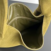 	 Bottega Veneta Large Hop Smooth silky calfskin In Green Suede - 54x24x13cm - 4