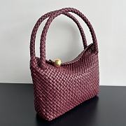Bottega Veneta Tosca Burgundy Shoulder Bag - 27x18x9cm - 5