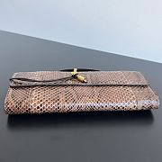 Bottega Veneta Andiamo Clutch  in python leather - 31x13x3cm - 3