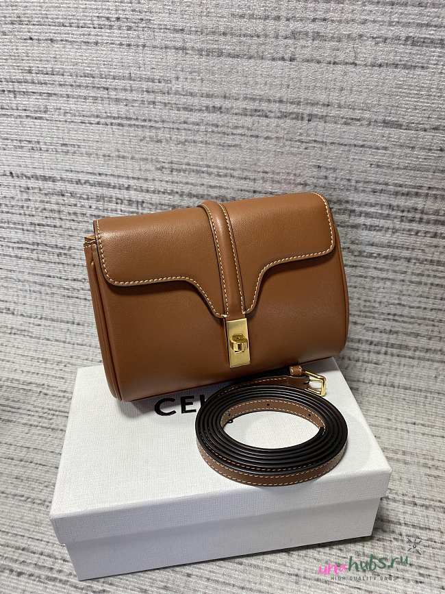 Celine Mini Soft 16 in Smooth Calfskin - 18X12.5X6cm - 1