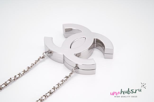 Chanel Long necklace - Metal & lambskin chain - 1