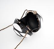 Chanel Resin Plexi cc Round Camellia Minaudiere Clutch  - 6