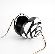 Chanel Resin Plexi cc Round Camellia Minaudiere Clutch  - 4