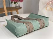 Chloe Woody Tote Bag In Linen  45*33*13cm - 6