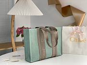 Chloe Woody Tote Bag In Linen  45*33*13cm - 3