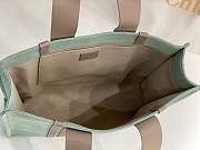 Chloe Woody Tote Bag In Linen  45*33*13cm - 2