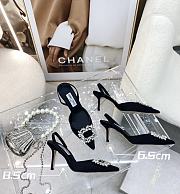 Jimmy Choo Square Buckle Drill Point Half Drag - 1