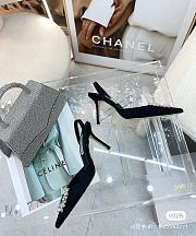 Jimmy Choo Square Buckle Drill Point Half Drag - 6