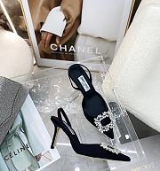 Jimmy Choo Square Buckle Drill Point Half Drag - 3