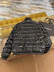 Dolce & Gabbana Shiny Puffer Down Jacket Black - 2