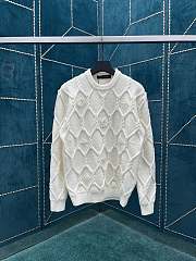 louis vuitton Embellished Cable Knit Wool Blend Pullover - 1