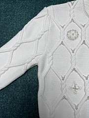 louis vuitton Embellished Cable Knit Wool Blend Pullover - 6