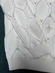 louis vuitton Embellished Cable Knit Wool Blend Pullover - 4
