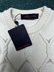louis vuitton Embellished Cable Knit Wool Blend Pullover - 2