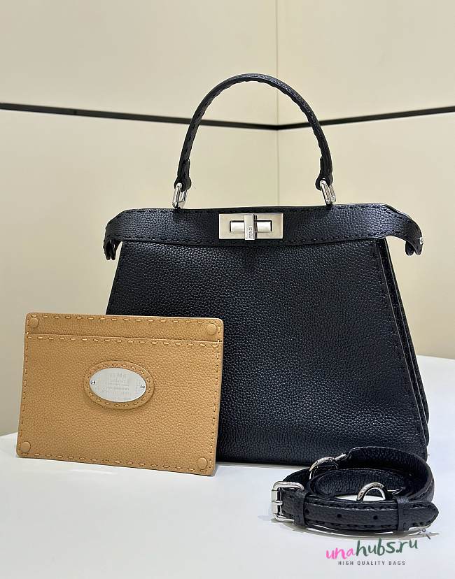 Fendi Peekaboo Black Bag - 33×12×25cm - 1