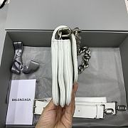 Balenciaga BB Shouder White Bag - 23.5x14cm - 6