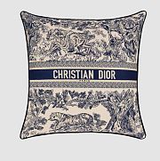 Dior Square Pillow Blue Toile de Jouy - 49x49cm - 1