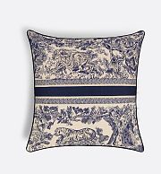 Dior Square Pillow Blue Toile de Jouy - 49x49cm - 2