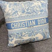 	 Dior Square Pillow Light Blue Toile de Jouy - 49x49cm - 1
