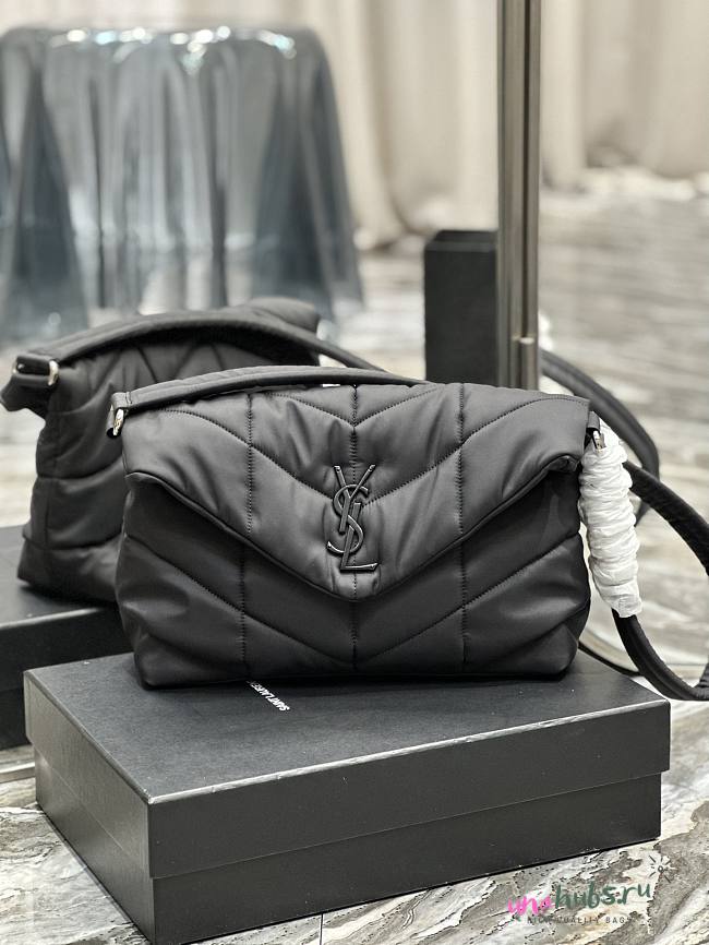 YSL Puffer Toy Bag in Quilted Lambskin - 34×27×12cm - 1