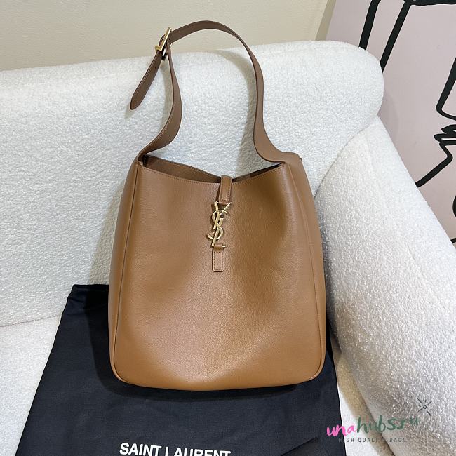 YSL Le 5 A 7 Brown Bag - 23×22×8.5cm - 1