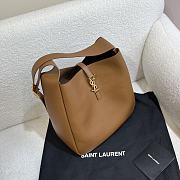 YSL Le 5 A 7 Brown Bag - 23×22×8.5cm - 3
