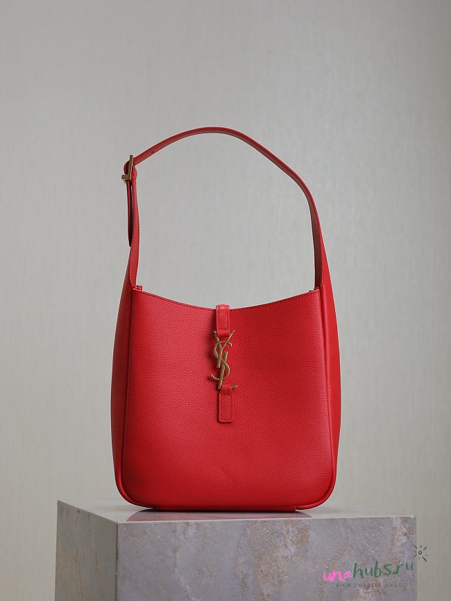 	 YSL Le 5 A 7 Red Bag - 23×22×8.5cm - 1